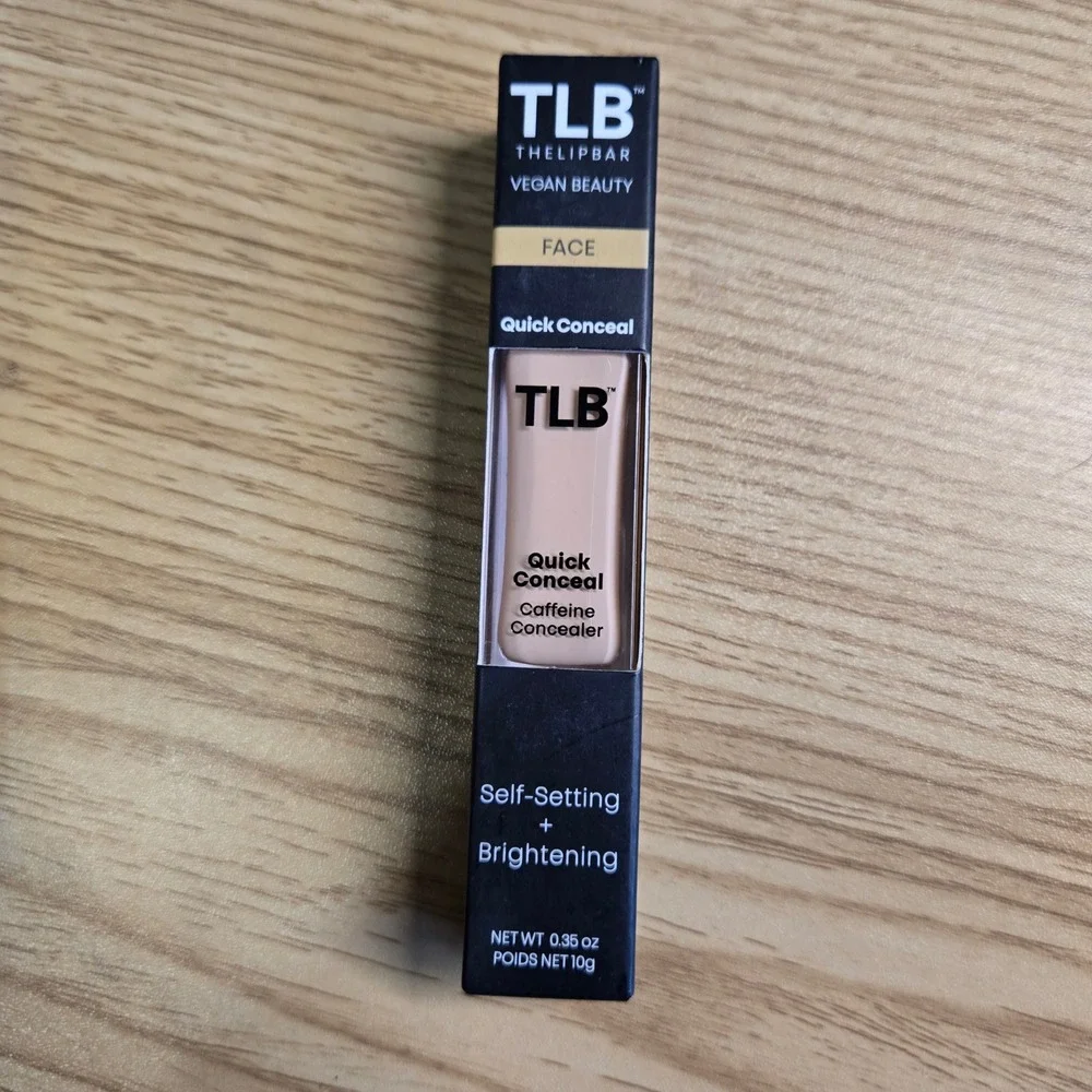 TLB The Lip Bar Vegan Quick Conceal Caffeine Self Setting Brightening Ivory 1.00